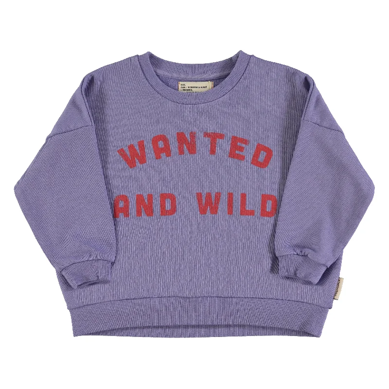 Piupiuchick Purple Wanted & Wild Sweatshirt