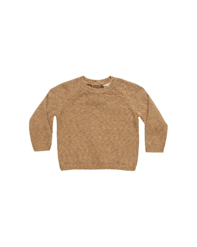 Quincy Mae Knit Sweater Speckled Golden