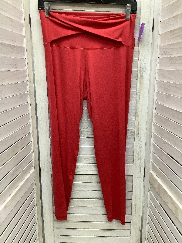 Red Athletic Leggings Aerie, Size L