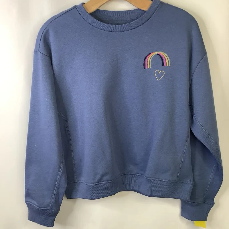 Size 14-16: Gap Blue Rainbow Embroidery Pull-over Sweatshirt REDUCED