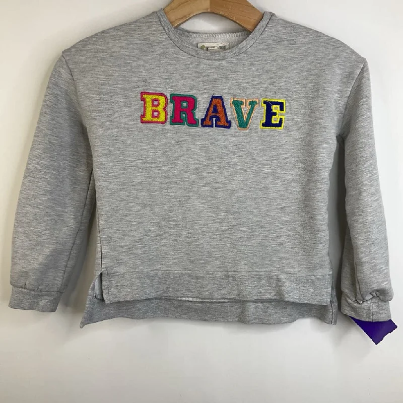 Size 7: Tucker + Tate Grey "Brave" Sweatshirt-REDUCED