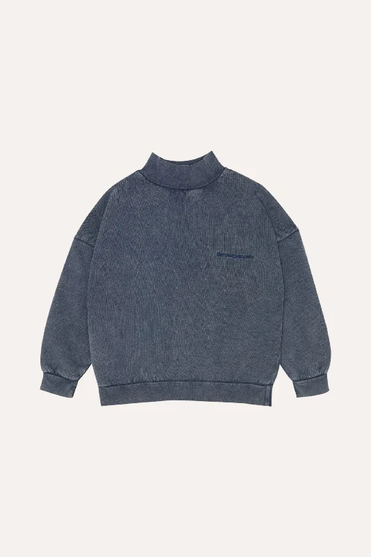 The Campamento Blue High Neck Sweatshirt