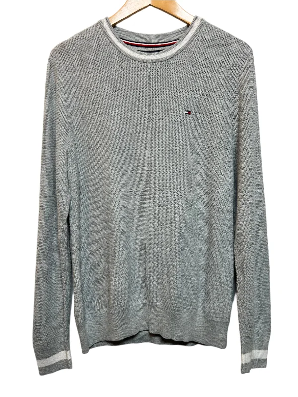 Tommy Hilfiger Grey Knitted Sweatshirt (Size M)