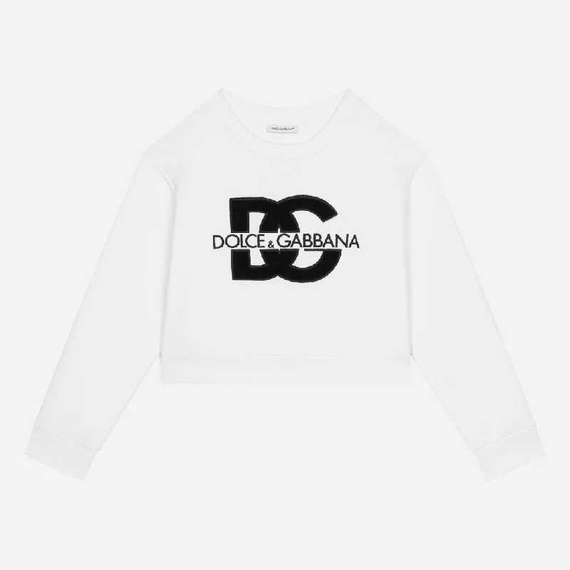 White Cotton DG Sweatshirt